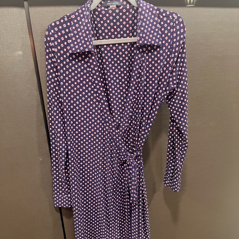 Tommy Hilfiger navy wrap Dress